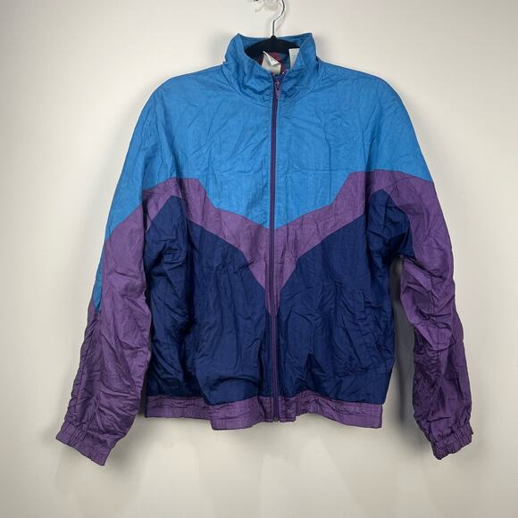 VTG 1980s 'LEVI's' RED USA OLYMPIC GAMES HOODED WINDBREAKER SHELL JACKET XL